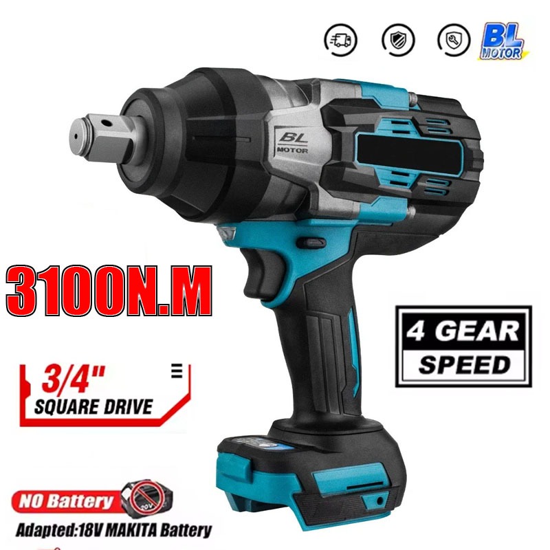 Impact Wrench 3/4 Inch High Torque - Avvitatore elettrico senza spazzole a coppia