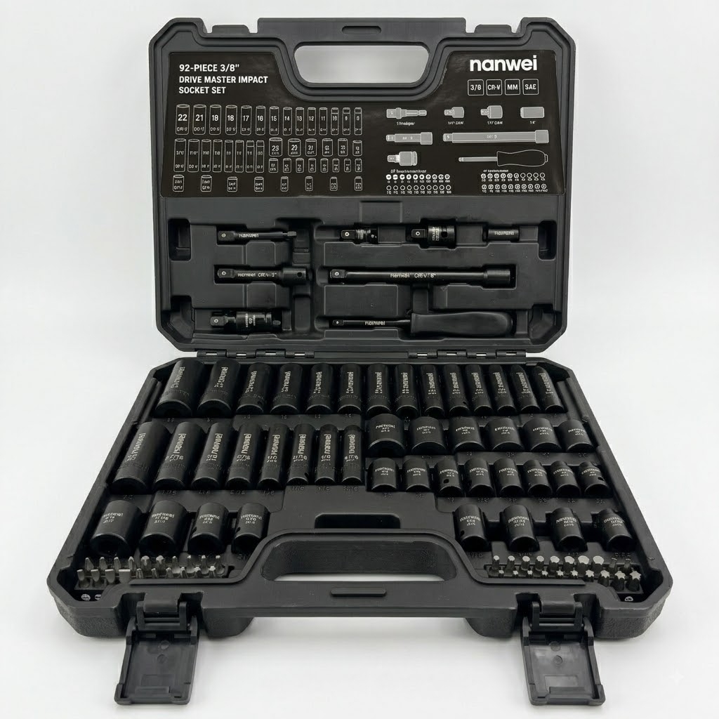 Impact Wrench Extension Bar Set - Set di 92 pezzi di bussole