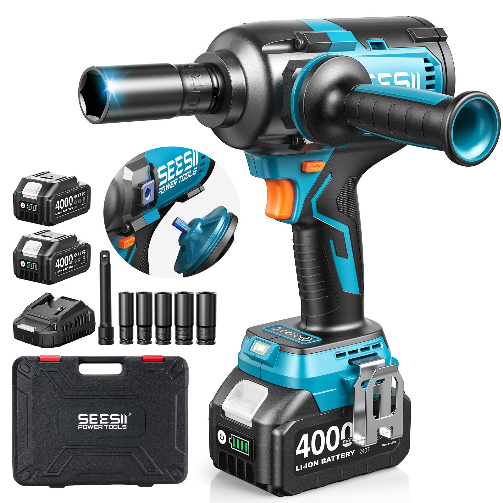 Impact Wrench Digital Torque - SEESII, avvitatore a impulsi senza fili