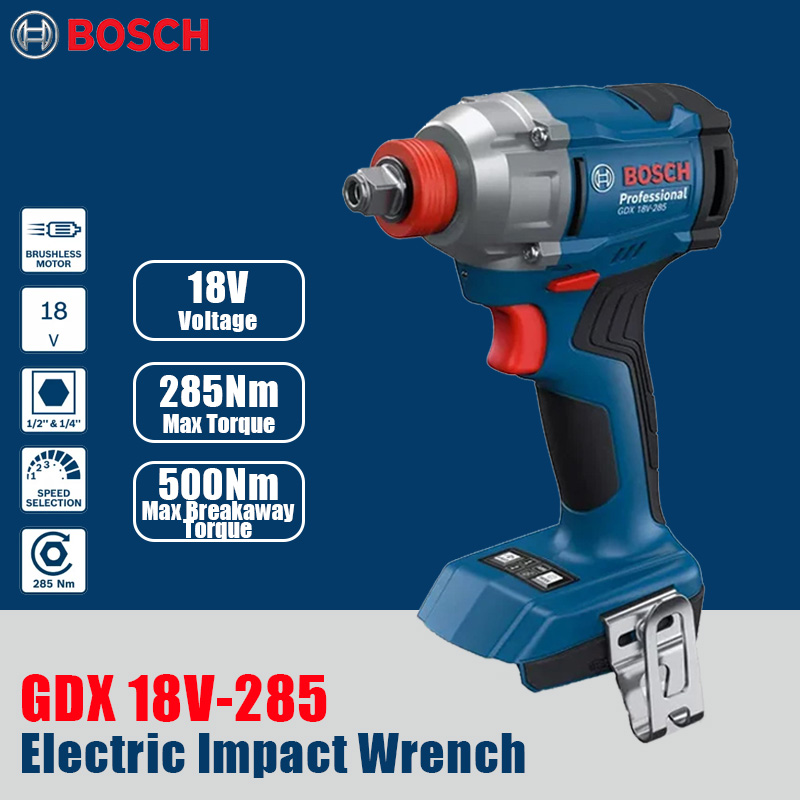 Cordless Impact Driver 1/4 Hex - Bosch GDX 18V-285 Chiave a Impulsi