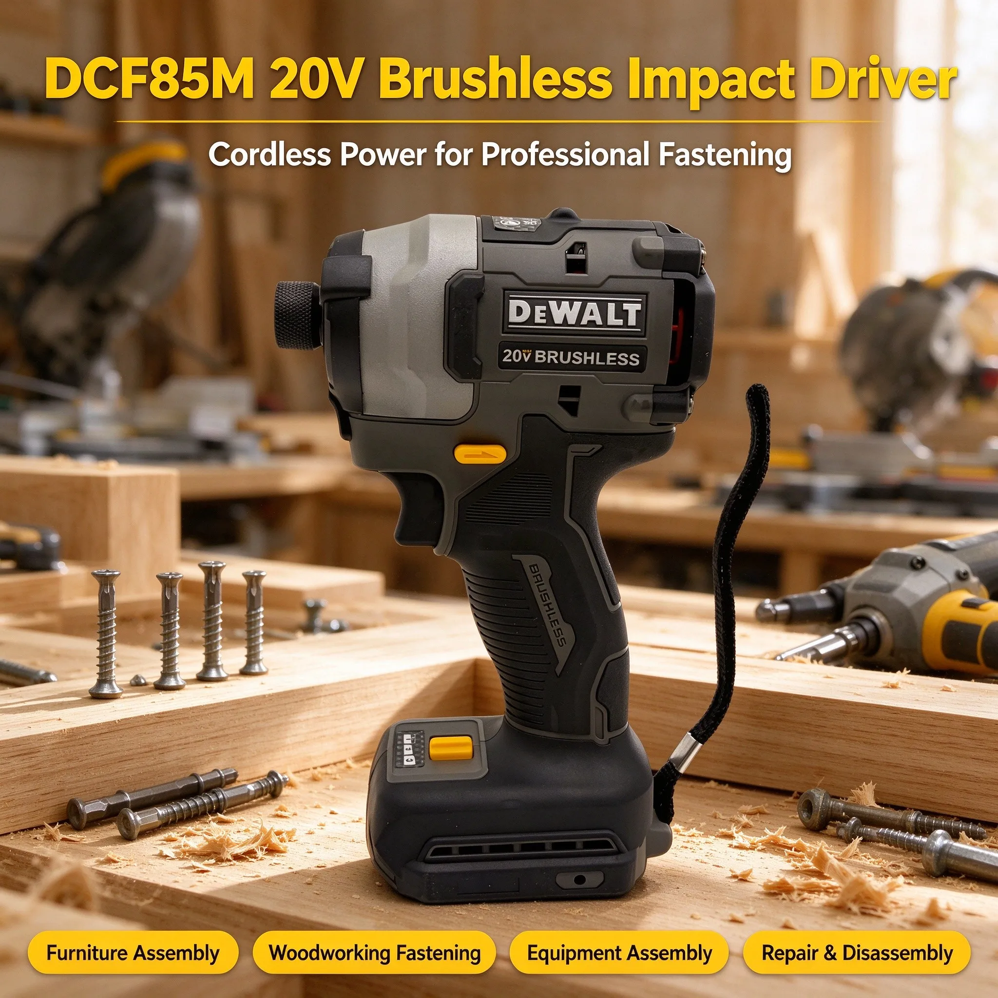 Cordless Impact Driver 1/4 Hex - DEWALT DCF85M Avvitatore a impulsi brushless