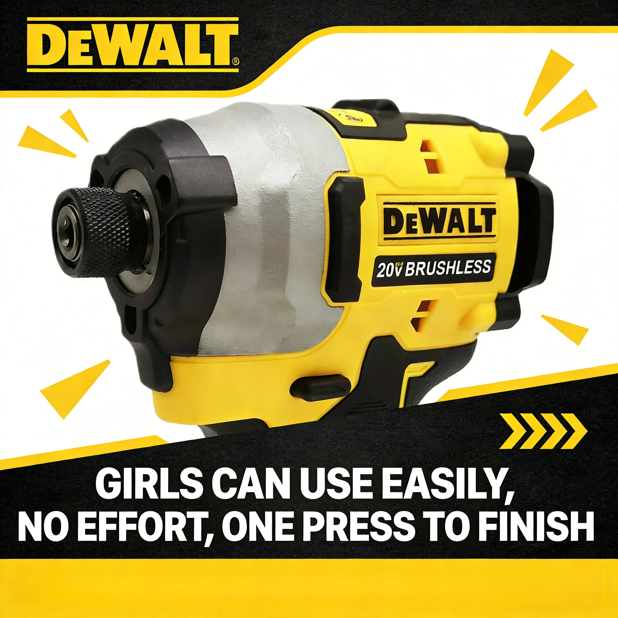 Brushless Impact Wrench 20V - DEWALT DCFNEW850, avvitatore a impulsi senza