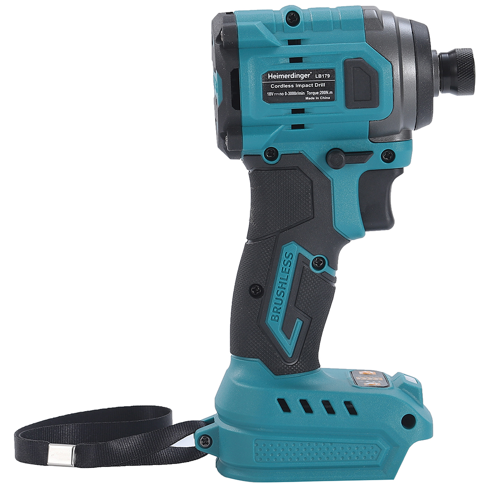 Cordless Impact Driver 1/4 Hex - Driver a percussione a batteria senza