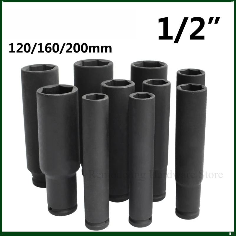 Impact Wrench Socket Set Deep - Bussola per chiave a impulsi da
