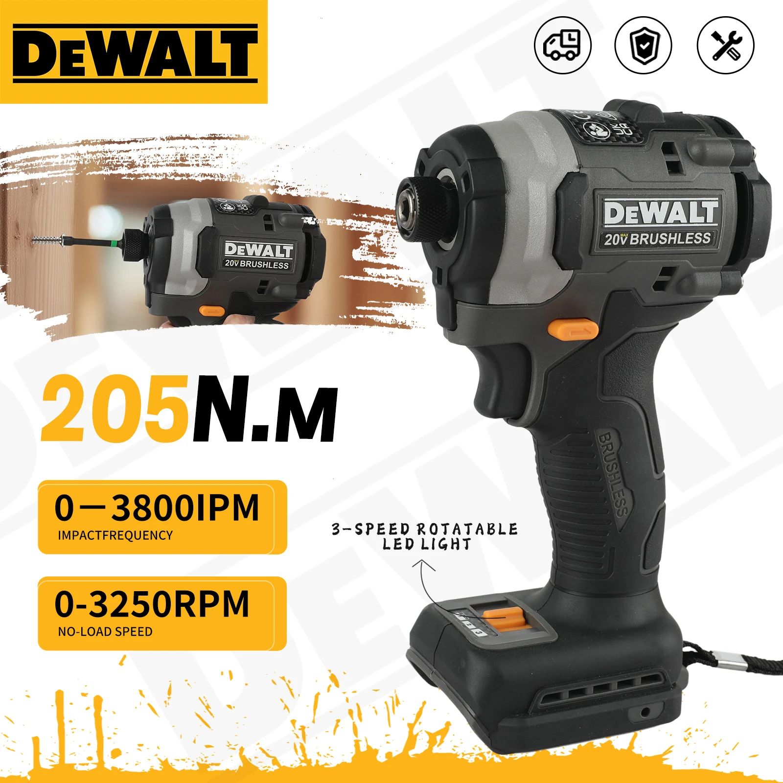 Brushless Impact Wrench 20V - DeWalt DCF85m, cacciavite elettrico a batteria