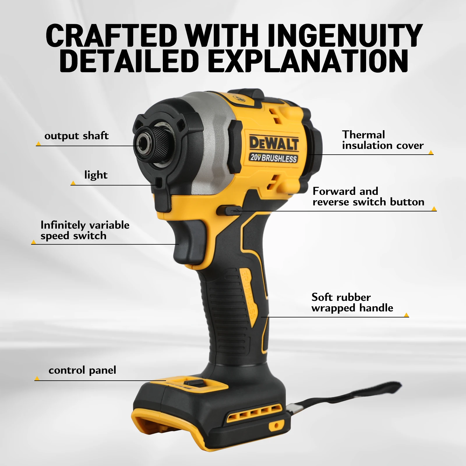 Brushless Impact Wrench 20V - DEWALT DCF850B Avvitatore a impulsi brushless