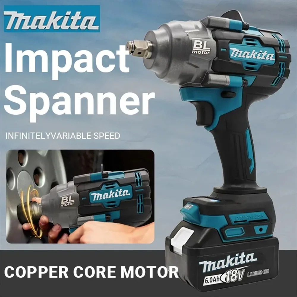 Electric Impact Wrench 800Nm - 2026 Makita Chiave Elettrica Brushless 1000Nm