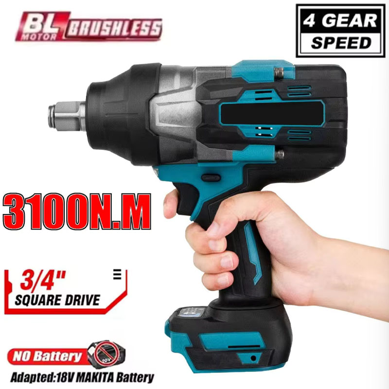 Impact Wrench 3/4 Inch High Torque - Avvitatore elettrico senza spazzole a coppia