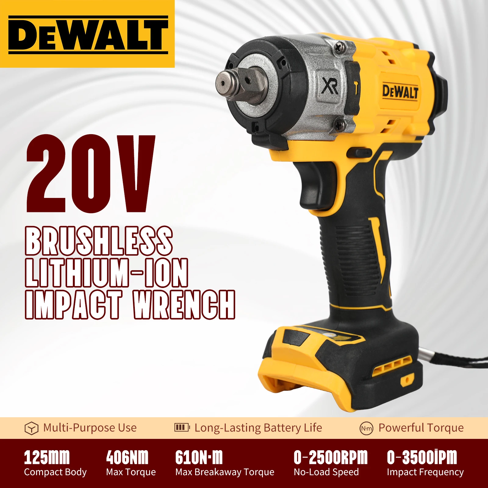 Impact Wrench Hog Ring Anvil - DEWALT DCF922 Avvitatore a impulsi brushless