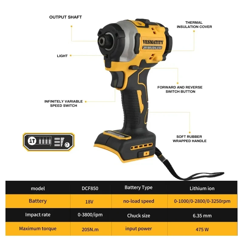 DCF850, avvitatore elettrico a - Cordless Impact Driver 1/4 Hex recensione e prezzo